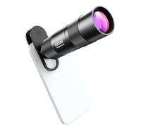 Hanzete - Teleobjetivo de teléfono de 400 mm para smartphone, lente de zoom con clip universal para lente, bolsa de almacenamiento para senderismo, camping, observación de la vida silvestre, luna,
