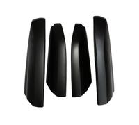 HANZOU 4 fundas for portaequipajes de techo, compatibles con Toyota, Highlander 2009-2013, protección for el extremo del riel de la barra, ABS. Tapa del portaequipajes de techo(Matte black 4pcs)
