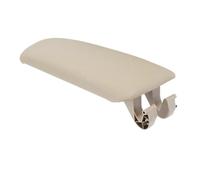 HANZOU Cubierta de pestillo cuero for reposabrazos coche, Compatible for A4 B6 B7 2002-2007, tapa la caja cubierta del pestillo del reposabrazos central del coche(Beige)