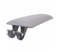 HANZOU Cubierta de pestillo cuero for reposabrazos coche, Compatible for A4 B6 B7 2002-2007, tapa la caja cubierta del pestillo del reposabrazos central del coche(Gray)