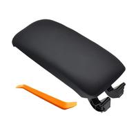 HANZOU Cubierta de reposabrazos coche, consola central cuero PU Compatible for A3 8P 2003-2010 2011 2012 cubierta del pestillo del reposabrazos central del coche