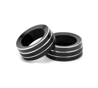 HANZOU Cubierta del anillo de la perilla, Compatible for Mazda, 3 Axela CX-30 Artez 2020-2024, Perilla decorativa para el tablero del automóvil(Black)