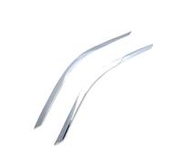 HANZOU Embellecedor de faros delanteros coche, Compatible for Toyota CHR C-HR 2016-2022, tiras párpados, accesorios, cubierta cejas Kit de molduras para la rejilla del faro(ABS Chrome)