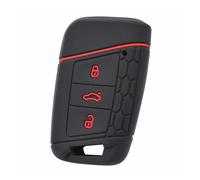 HANZOU Llavero de coche, Compatible for VW, Compatible for PASSAT B8, Compatible for Skoda, Kodiaq Superb A7, funda de silicona for llave remota, funda for llavero, funda for chaqueta de piel Funda pr