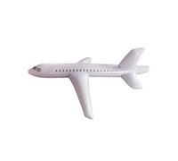 HAO Flotador inflable grande blanco del avión, globo del avión del explotar para al aire libre, favores del partido, natación, (40 pulgadas)