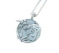 Hao Wu Xuan Amuleto Colgante de Luna, Colgante de Símbolo de Cuervo nórdico de Moda, Collar Vikingo para Hombres Mujeres