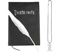 Hao Wu Xuan Anime Death Notes - Collar de personajes con letras L, collar para mujeres y hombres, juego de rol, accesorios de joyería, juego de regalo, cuaderno pequeño, pluma, collar L y L, juego de