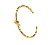 Hao Wu Xuan Brazalete de puño Abierto para Mujer, Pulsera de Brazalete Tie The Knot, joyería de Acero Inoxidable Forever Love Knot Infinity