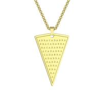 Hao Wu Xuan Cadena de Cuerda cabalística Abraxas Abracadabra Colgante Collar para Hombres Magia Masculina Oculta esotérica Amuleto joyería Collares Regalo