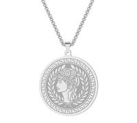 Hao Wu Xuan Cadena de Cuerda Cadena, Collar Colgante para Mujeres de Atenea, la Diosa de la sabiduría, Collar de Boda de joyería Griega, Regalo