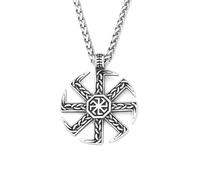 Hao Wu Xuan Cadena de Cuerda Colgante Colgante con símbolo eslavo de Kolovrat para Hombres Síntesis de Moda Gira del Sol Amuleto Joyería Regalo de Moda