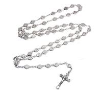 Hao Wu Xuan Cadena de Cuerda, Collar Vintage del Rosario de San Benito, Moda Cruz, Colgante, Collar de oración, joyería de Iglesia, Accesorios de Regalo