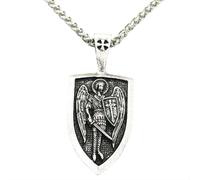 Hao Wu Xuan Cadena de Cuerda Festival nostálgico Collar Escudo Hombres Guerreros Vikingos Moda protección Amuleto Moda Rusa Cruz Colgante Regalo de joyería