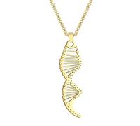 Hao Wu Xuan Cadena de Cuerda Química Síntesis de ADN Collar para Mujeres Hombres Brillo Ciencia joyería Molécula Colgante Collar Regalo