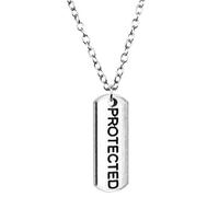 Hao Wu Xuan Colgante protegido de 21x8mm en color plata antiguo para mujer