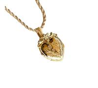 Hao Wu Xuan Collar Colgante de álbum de Flores de Amor para Mujeres Cadena de clavícula abrible Cristianismo 2024 Joyería de Verano