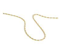 Hao Wu Xuan Collar de Cuentas de Dos Tonos Verde Boho para Mujer, Collar de Cadena Chapado en Oro de Acero Inoxidable, Regalo de bisutería de Moda Minimalista