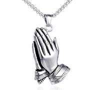 Hao Wu Xuan Collar Nuevo Collar Colgante Manos Rezantes de Moda Collar Colgante Amuleto de Moda Accesorios Joyería de Fiesta Moda