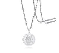 Hao Wu Xuan Collar para Hombre Defend US IN Battle Medalla San Miguel Colgante Inspirador para Hombre San Miguel Protect US Moda