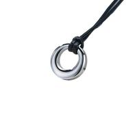 Hao Wu Xuan Collares Casuales Huecos del círculo de la Vida para Hombres Mujeres Tornillo de Acero Inoxidable urna de la eternidad Colgante Cenizas conmemorativas joyería