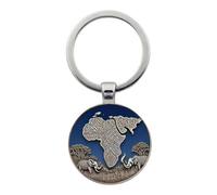 Hao Wu Xuan Elefante tótem africano y llavero misterioso del continente, adecuado para coleccionistas y entusiastas de la historia