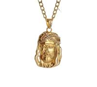 Hao Wu Xuan Exquisito Collar de Jesús Salvador Hombres Mujeres Oración Joyería de Amuleto de la Suerte