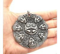 Hao Wu Xuan Fashion Ogma Medallion Om Yoga Buddhism Large Pendant Vintage Necklace Bijoux Homme Amulet Talisman Accessoires Dropship Supplier prezzie