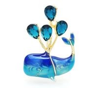 Hao Wu Xuan Globo de ballena suave, broche único, joyería elegante para mujeres