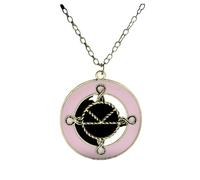 Hao Wu Xuan joyería dongsheng Kingsman Collar Charm Esmalte Rosa El Servicio Secreto Colgante Collar para Mujeres Accesorios de Moda