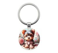 Hao Wu Xuan Llavero flor para perro es el llavero para seres queridos, y es de moda para Halloween y San Valentín