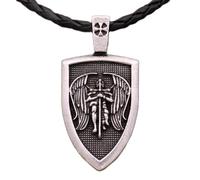 Hao Wu Xuan Moda 1pcs uomini collana Arco San Michele Proteggimi Santo Scudo Protezione ciondolo Charm collana Talismano prezzie