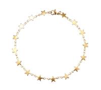 Hao Wu Xuan Moda Catena Bracciali per Uomo Donne Oro Argento Colore per Pentagramma Pentagramma Donot Fade prezzie