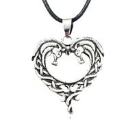 Hao Wu Xuan Moda Cavallo con Nodi Infiniti Irlandese A Forma di Cuore Pendente Coppia Collana Uomini Donne Coppie San Valentino Regalo Accessori