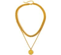 Hao Wu Xuan Moda Collana Atmosferico Disco Pendente Collana di Alta Qualità A Catena Stratificata per Le Donne Partito Corrispondenza prezzie