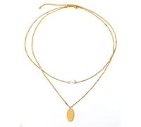 Hao Wu Xuan Moda Collane Geometrico Ovale Pendente Multistrato Catena Moda Squisita Luce Collana di Lusso per Le Donne Regalo prezzie