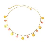 Hao Wu Xuan Moda Collane Squisito Fiore di Cristallo Rosso Pendente Maglione Catena Collana di Moda per Le Donne Banchetto Regalo Nuovo prezzie