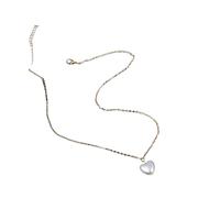 Hao Wu Xuan Moda Dulce Chicas Elegante Collar de Corazón de Perlas para Mujeres Estudiantes Gargantilla de Fiesta Joyería Regalos