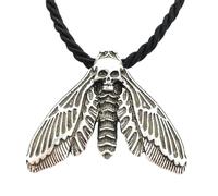 Hao Wu Xuan Moda Gotico Accessori Morte Falena Farfalla Pendente Cranio Collana Goth Jewlery per Natale Regalo prezzie