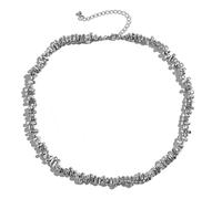 Hao Wu Xuan Moda Hip Hop Perline Irregolari Breve Collana Girocollo per Gli Uomini Tendenza Colore Argento CCB Beaded Collare Catena Maschile sul Collo Nuovo prezzie