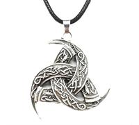 Hao Wu Xuan Moda Norse DIO Corno Di Nodo Pendente Vichingo Maschio Collana Cornuto Triskelion Simbolo Talismano Amuleto prezzie