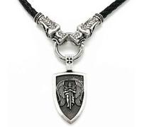 Hao Wu Xuan Moda Santo Scudo Amuleto Talismano Pendente Testa di Lupo Collana A Catena In Pelle Uomo Donna Gioielli prezzie