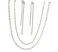 Hao Wu Xuan Moda Set Orecchini Collana Set Perline Collana Appeso Orecchini A Catena Set per Le Donne Partito Regalo prezzie