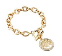 Hao Wu Xuan Pulsera de eslabones con Encanto del árbol de la Vida LongWay