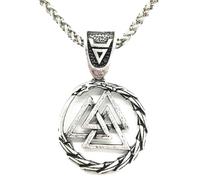 Hao Wu Xuan Símbolo de Moda Amuleto sin Cuello irlandés Nudo Nórdico Vikingo Punk Collar Mujeres