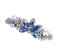 Hao Wu Xuan Varios estilos Accesorios retro para el cabello Barrettes para mujer Cristal mariposa Resina de pavo real Flor con pinzas para el pelo Ropa de Fondo