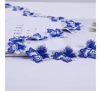 HAOBIN 5 Yardas 50 Mm Cinta De Flores De PoliéSter Flor De Costura De Encaje Flor Encaje Apliques Costura Cinta Decorativa Encaje De Costura,DecoracióN De ArtesaníAs De Costura Decoracione De Costura