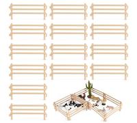 HAOBIN Accesorios De Panel De Cercado Accesorios De Valla Miniatura Esgrima para Caballos Mini JardíN Valla Suministros De DecoracióN De Paisaje En Miniatura De Casa De MuñEcas (marrónB 20pcs 16cm)