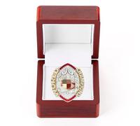 haobook Anillo Campeón Football 2024 KC Réplica 58° Campeón Coleccionable con Caja FFL Memorabilia Regalo para Fans Hombre Mujer Alumni Amantes Football