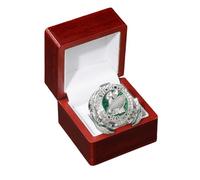 haobook Réplica del Anillo del Campeonato de Rugby de los Eagles 2025 con Caja de Regalo Anillos coleccionables del campeón del 59.º Super Bowl Regalos para fanáticos exalumnos y coleccionistas,9#
