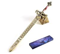 haobook Réplica Edge of Night and Flame de Elden - Modelo Coleccionable de Metal de 30 cm con Soporte de Exhibición, Accesorio de Videojuego Fantasía Regalo para Gamers y Coleccionistas